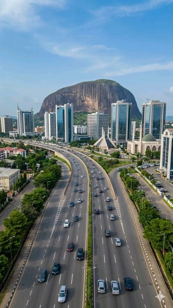 Abuja skyline with Zuma Rock, seat of Nigeria's Federal Government